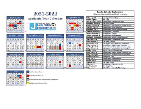 Jcc Academic Calendar